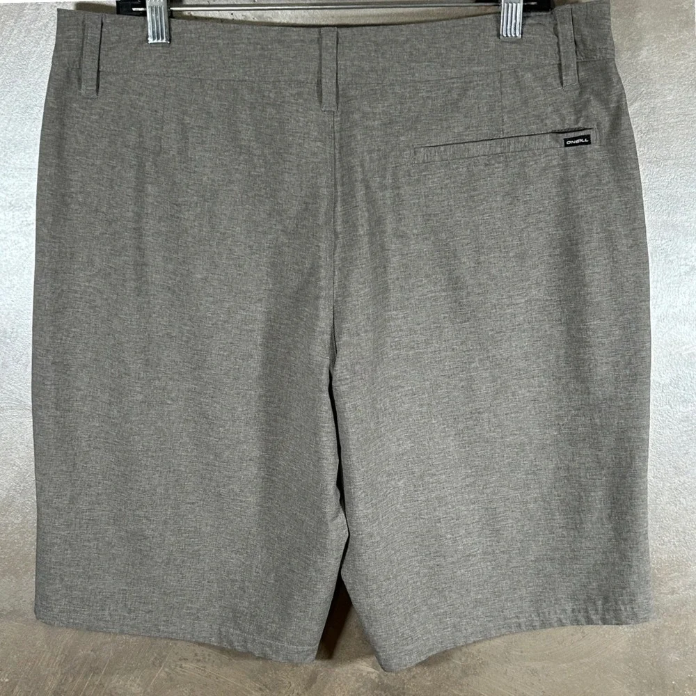 ONeill Hybrid Mens Grey Heathered Stretch Boardshorts Walk Shorts Size 34